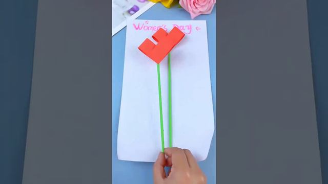 Как быстро и красиво сделать бумажные цветы #шорты
