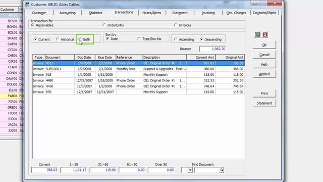Adagio Receivables - Customers