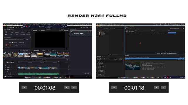 RENDER TEST DAVINCI RESOLVE AND ADOBE PREMIERE PRO CC 2019 | With Macbook Pro Touchbar 2019