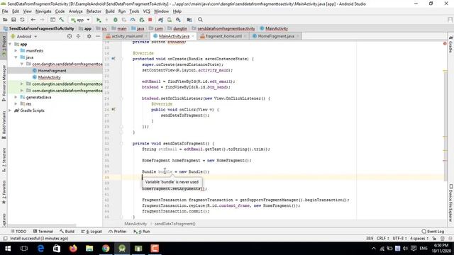Truyền dữ liệu từ Activity sang Fragment trong Android - [Android Tutorial - #32]
