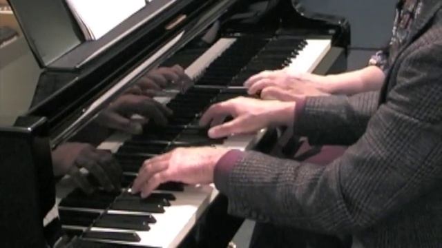 Debussy's Fêtes for piano four-hands