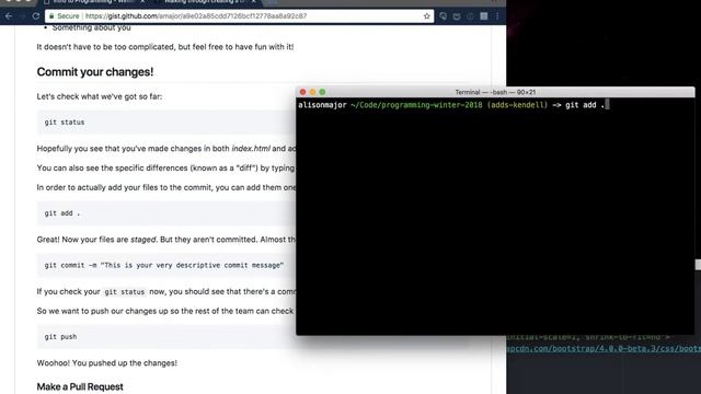 Branches, Commits, and Pull Requests