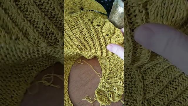 Моя золотая шаль. Легче связать, чем рассказать.