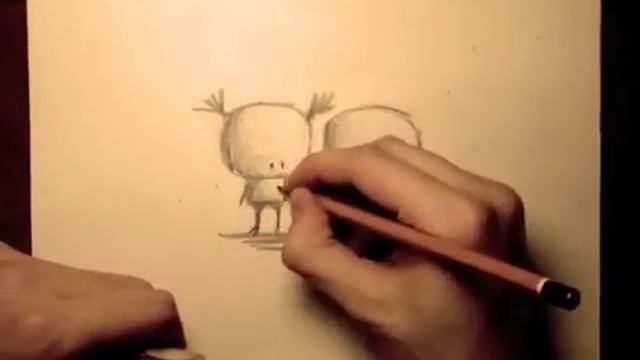 Рисует мультик