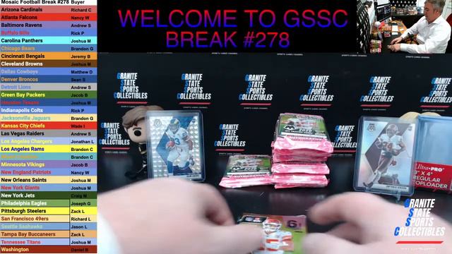 Panini Mosaic Football Full Cello Box Stream Break #278