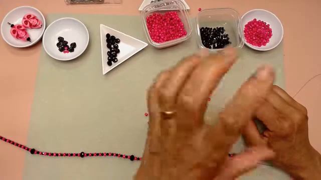 Black and pink necklace no.6 #Halloween