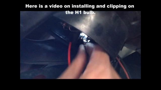 H1 Single Beam HID Kit installation