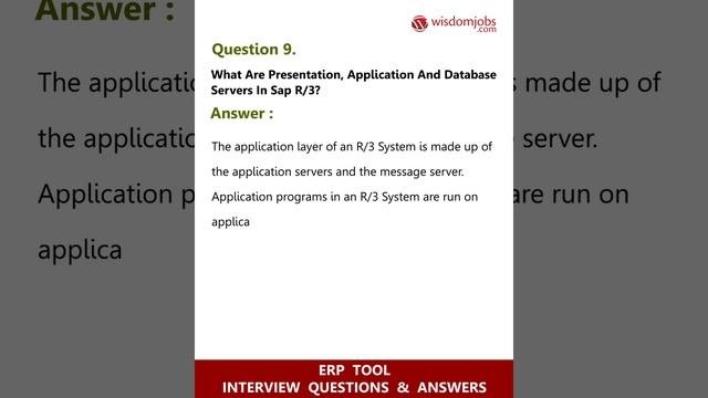 TOP 15 ERP Tools Interview Questions and Answers 2019 Part-1  ERP Tools  Wisdom jobs
