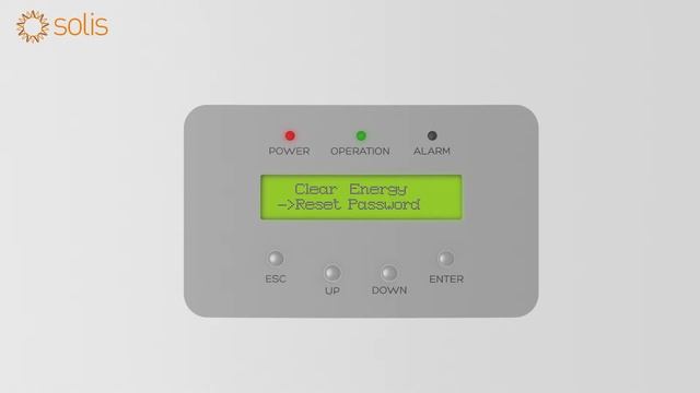 Restore the factory settings of the inverter