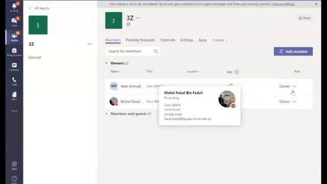 Asas Penggunaan Microsoft Teams - Ust Faisal, Wakelet Ambassador, MRSM Balik Pulau