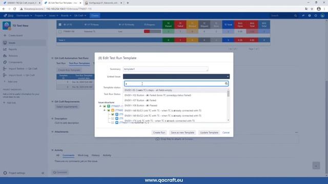 Test Automation in really BIG ENTERPRISE projects, using the QA Craft for Jira & Combine CT Toolkit