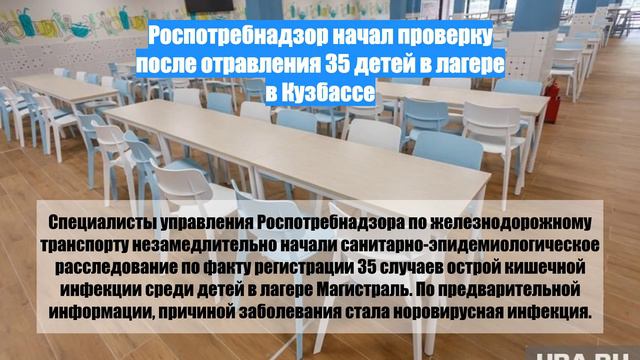 Роспотребнадзор начал проверку после отравления 35 детей в лагере в Кузбассе