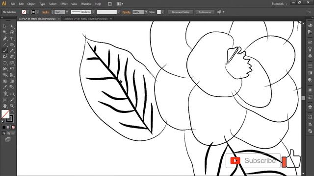 How To Draw Camellia (Camellia Japonica) From Alabama Speed Drawing Expert