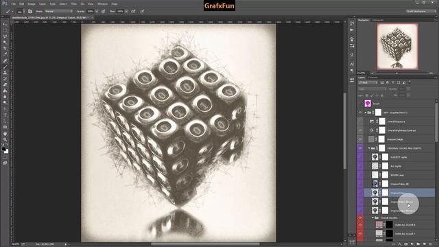 Photoshop Actions Graphite Pencil 3 Video Demonstration