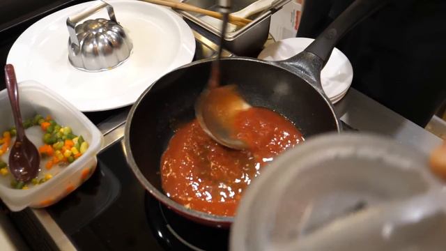 회오리 오므라이스 달인 tornado omelette master - korean street food _ 평택역 압구정델리