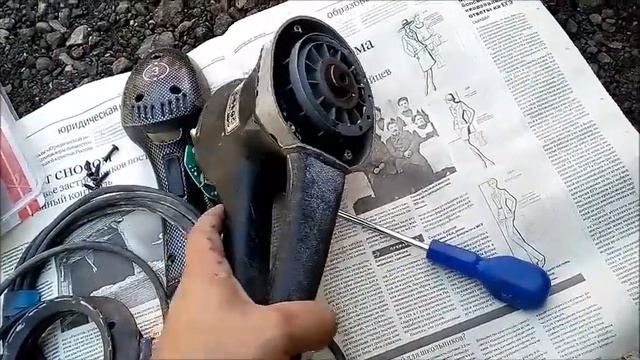 Сборка шлифмашинки Рупес