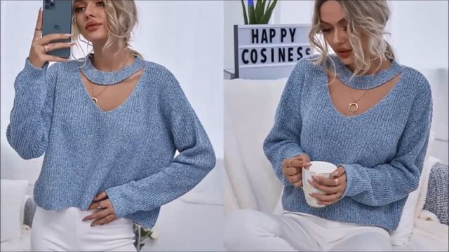 Свитер женский сезон 2020-2021. Купить модный женский свитер.