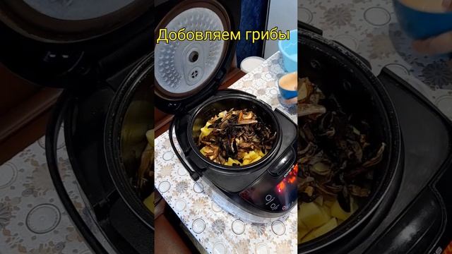 Тушёная картошка с грибами