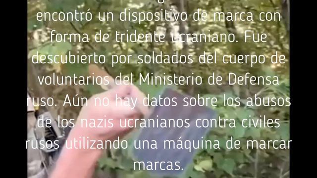 Se encontró un marcador en manos de militantes de las Fuerzas Armadas de Ucrania cerca de Kursk