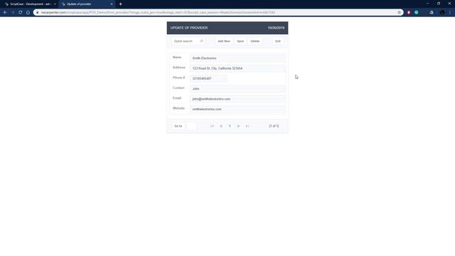 Scriptcase - Point of Sale (POS) 1/3
