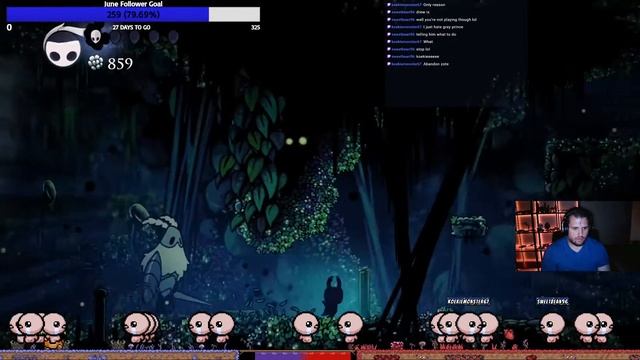438/637 The first Git Gud Tuesday Stream! Isaac, then First time Hollow Knight after 2 to 3 hours.