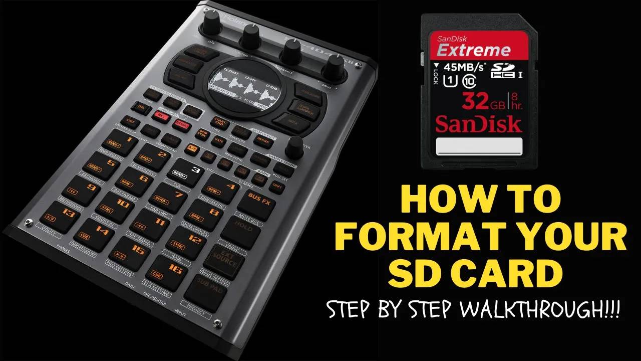 Roland SP-404 MK II How to Properly Format SD-card