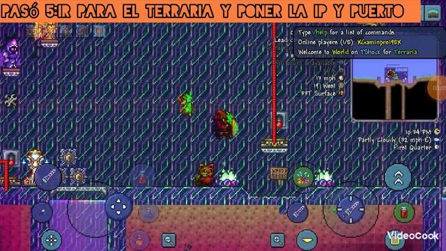 Cómo crear un server Tshock de   Terraria en server.pro