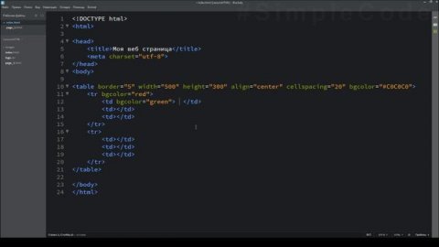 №10. HTML. Создание таблицы. Тег table tr td th. HTML5 Для начинающих