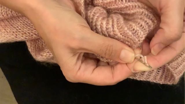 Полезная полезность🧶 Как я прячу короткие кончики пряжи на готовом изделии