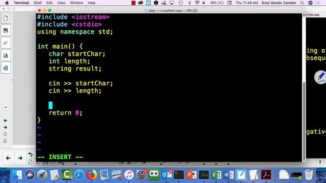 CS140 Lecture 3: Vectors And Strings