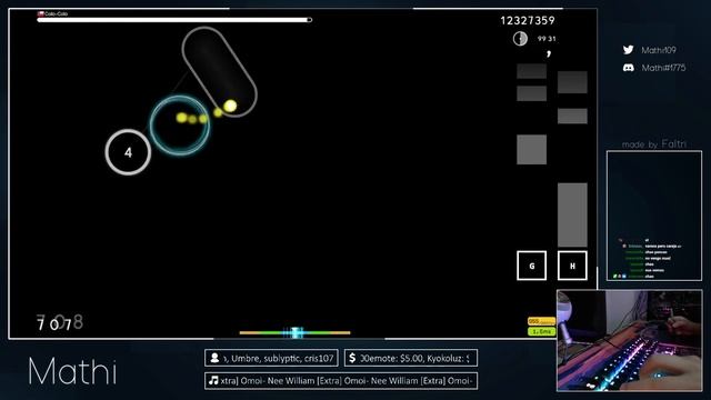 [Live] Mathi | Omoi - Nee William [Extra] +HDDT 97.64% {#1 738pp FC} - osu!