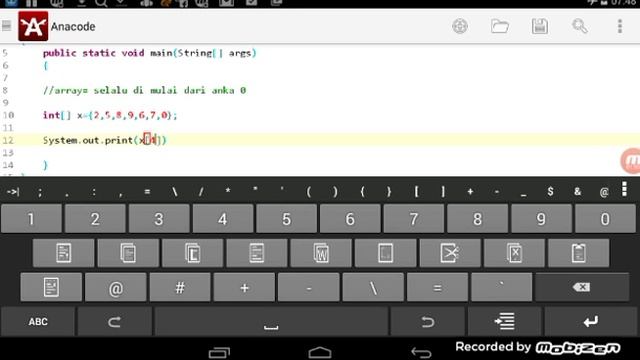 Belajar java di android basic array
