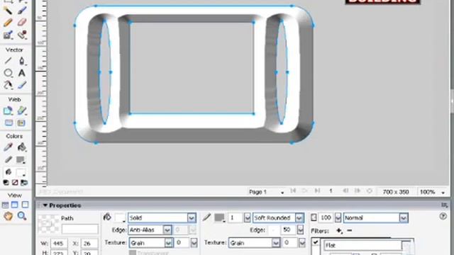 3D Bevel effect in Adobe Fireworks CS3