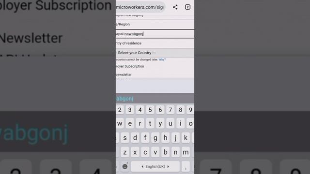 Microworkers account