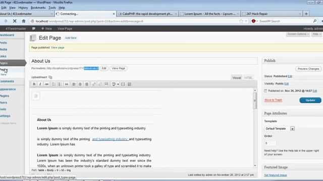 BestWebsitesDesigner.com video explaining how to add new pages to wordpress