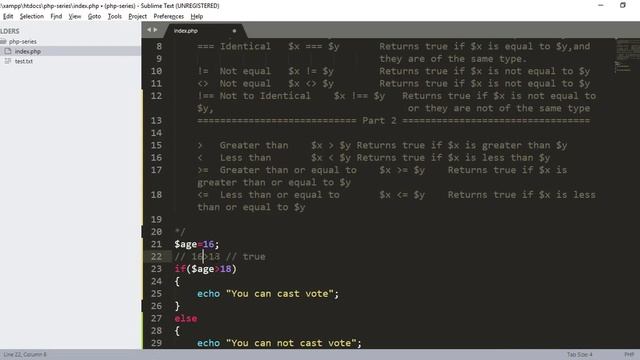 Comparison Operators Part 2