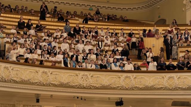 В. Шаинский "Вместе весело шагать" (хор "Соловушка" и хор "Баркарола", ГБОУ Школа №1367)
