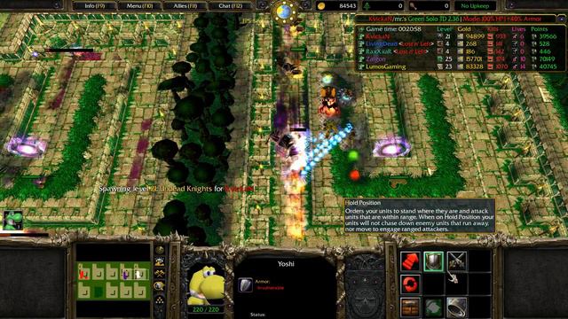 Warcraft 3 : Green Solo TD #04 - v2.36 Hard Mode Ft Zaigon " Nothing Can Stop Him "