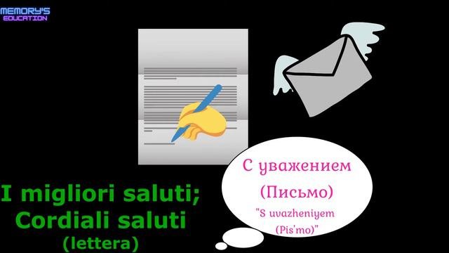 SALUTI in Russo / ПРИВЕТСТВИЕ на итальянском языке