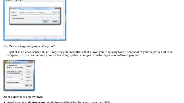 Installing an application in a sandbox to detect windows registry manipulation (3 Solutions!!)