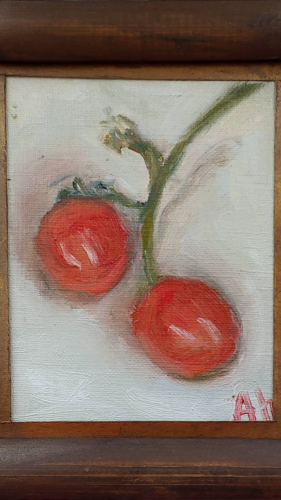 Помидорки черри, быстрый этюд #творчество #art #oilpainting #howtodraw #живопись #картинамаслом