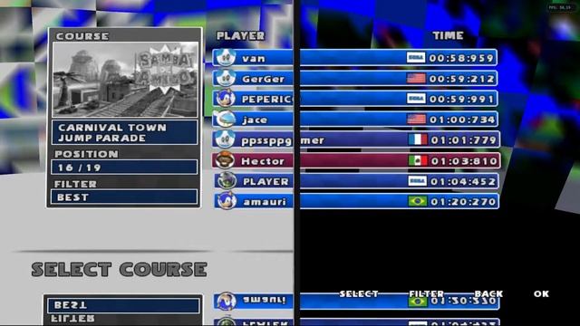 Sonic & Sega All-Stars Racing Wii Leaderboard
