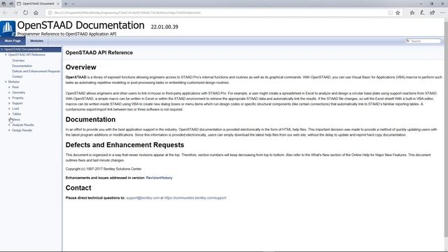 Building Custom Solutions with OpenSTAAD