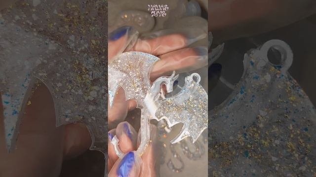 Идея подарка на Новый год ?Кристальные Ёлочные игрушки ручной работы: драконы СИМВОЛ 2024 года