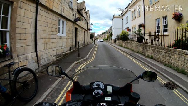 BMW F800GT and The Foreigners in Bradford on Avon