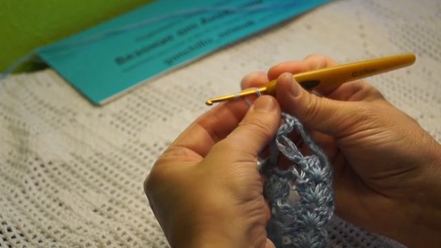 Очень НЕЖНЫЙ Узор для голубой ШАЛИ ,вязание крючком,crochet Shawl(шаль №151)