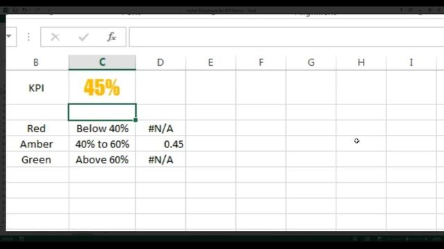 Conditional Formatting in Stylish Doughnut Chart