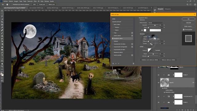 Tutorial Photoshop: Halloween, Día De Las Brujas Y Los Muertos.