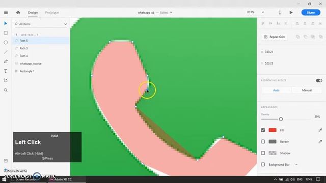 Adobe XD Howto - Whatsapp Icon