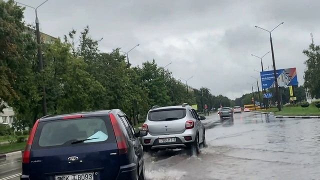 Потоп в Солигорске 07.08.2023